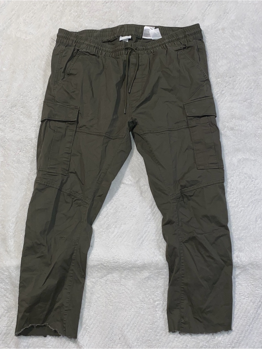 H&M Olive Green Men's Cargo Joggers